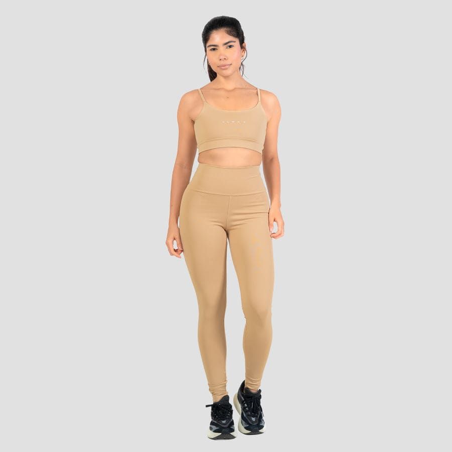 Conjunto Basic Feminino Top e Calça - New Horizon Areia
