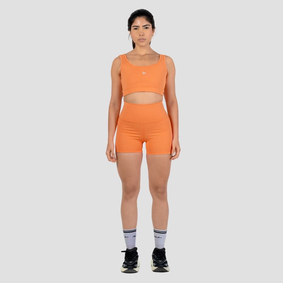 Conjunto Basic Feminino Top e Short - Lupus Laranja Damasco