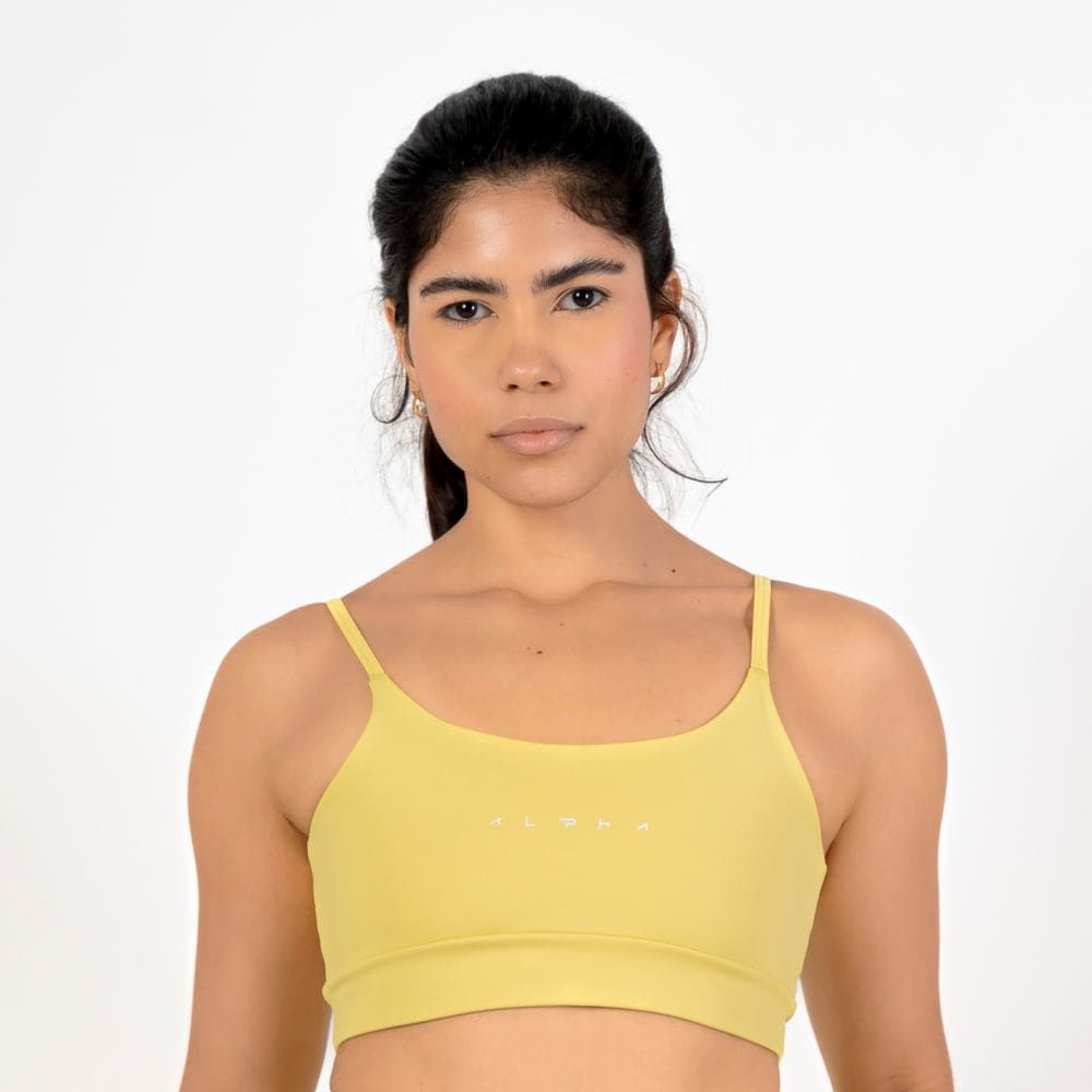 Conjunto Basic Feminino Top e Short - New Horizon Amarelo Cítrico — imagem 4