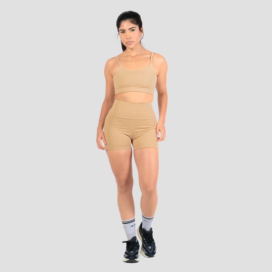 Conjunto Basic Feminino Top e Short - New Horizon Areia