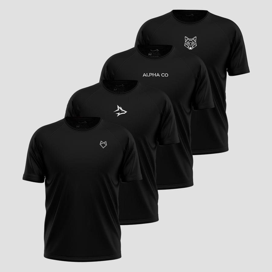 Kit 4 Camisetas Dry Tech Alpha Masculina