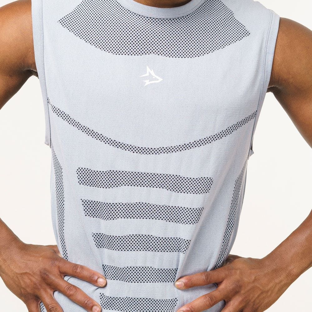 Regata Apex Dry Core Cinza Gelo - Sem Costura — imagem 4
