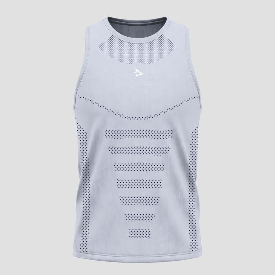 Regata Apex Dry Core Cinza Gelo - Sem Costura
