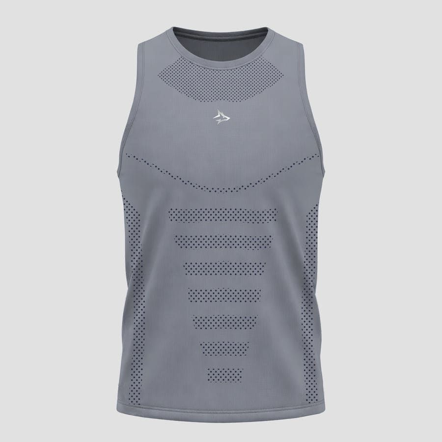 Regata Apex Dry Core Cinza - Sem Costura