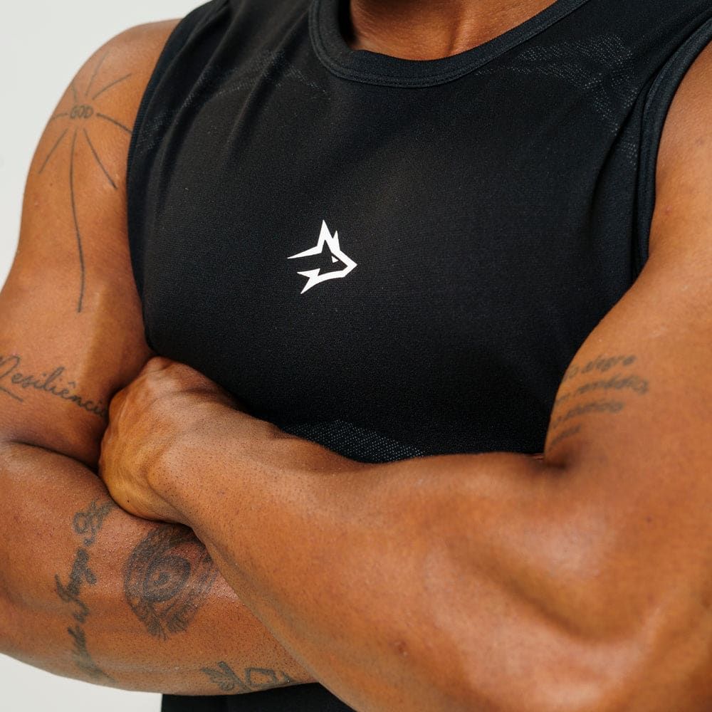 Regata Apex Dry Power Preto - Sem Costura — imagem 3