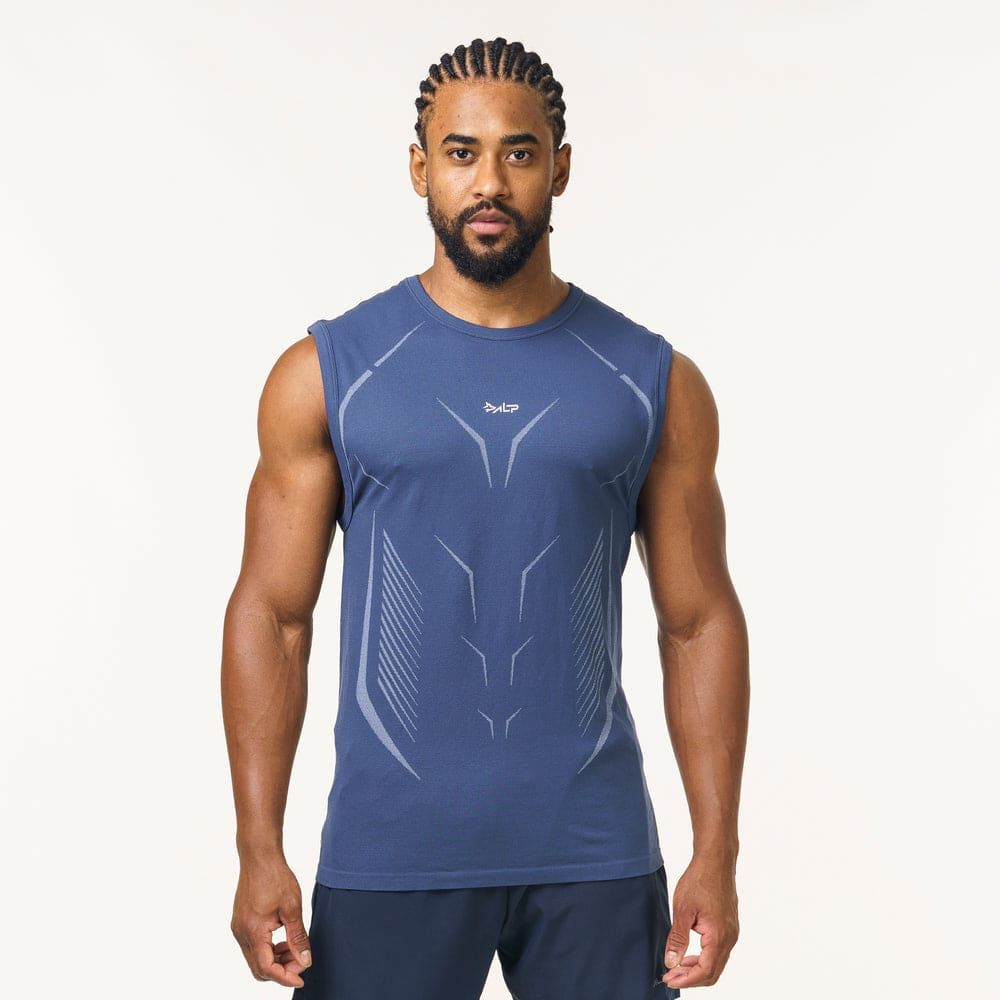 Regata Apex Dry Tank Marinho - Sem Costura — imagem 3