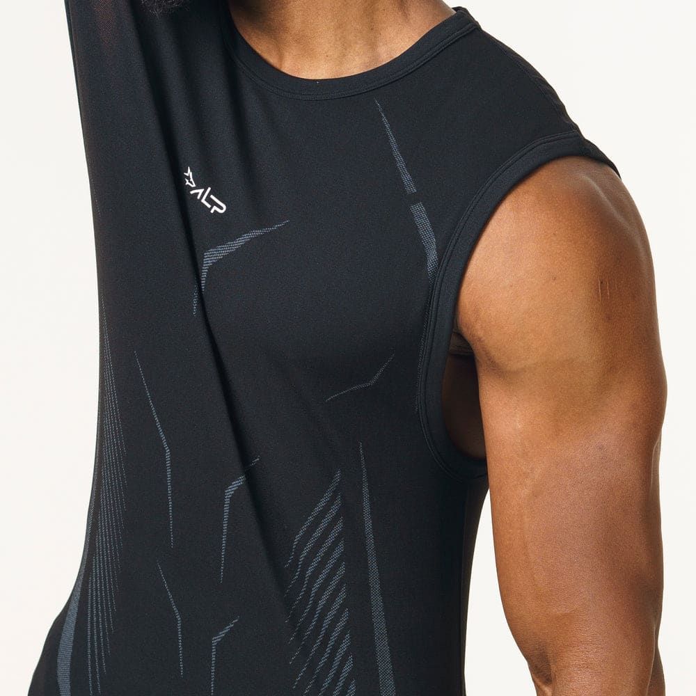 Regata Apex Dry Tank Preto - Sem Costura — imagem 5
