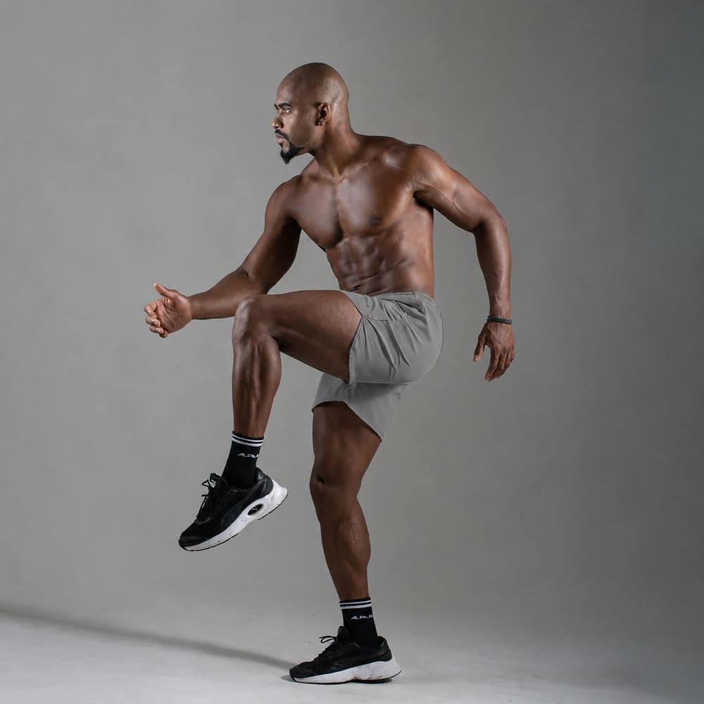 Short Corrida Masculino Dry Fit - Cinza — imagem 3