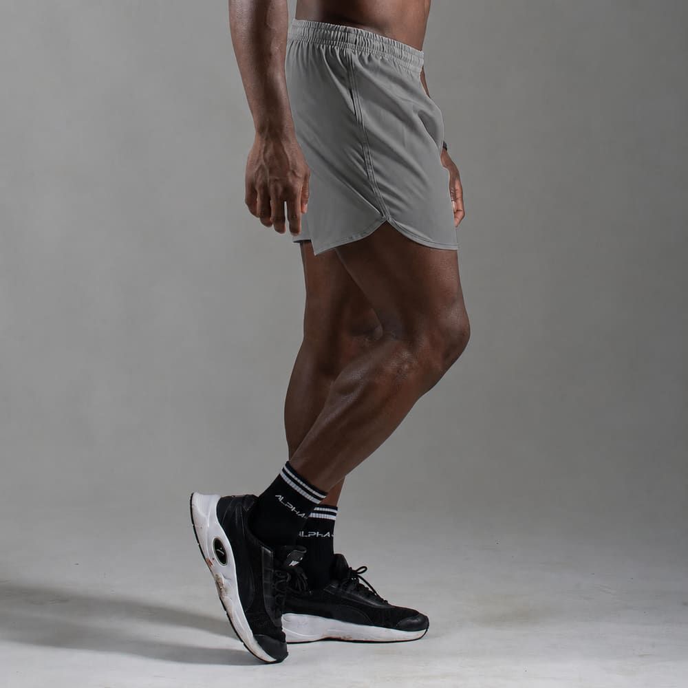 Short Corrida Masculino Dry Fit - Cinza — imagem 4
