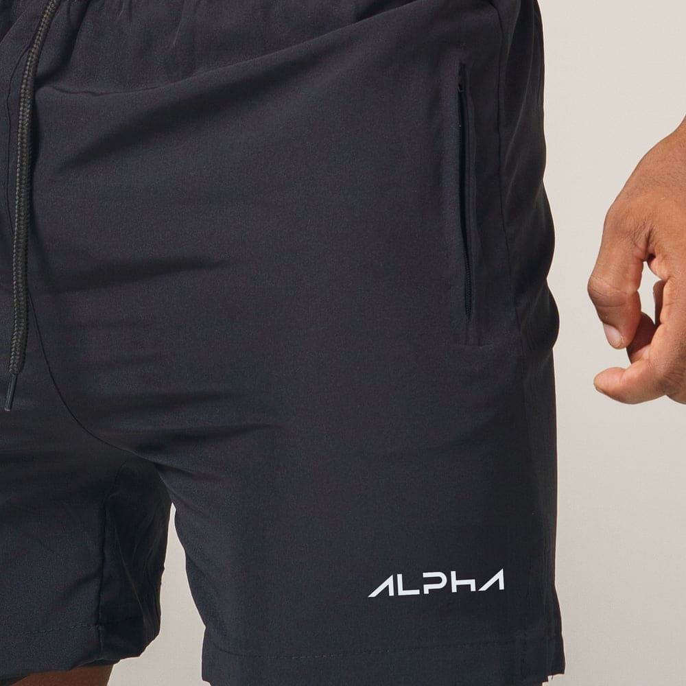 Short de Compressão Dry Fit Preto Bolso Ziper - Fluid — imagem 4