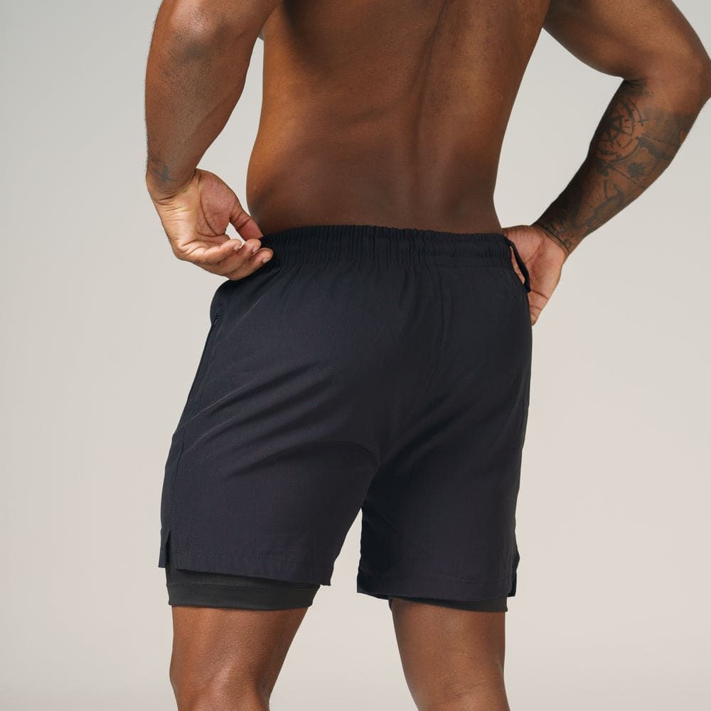 Short de Compressão Dry Fit Preto Bolso Ziper - Fluid — imagem 5