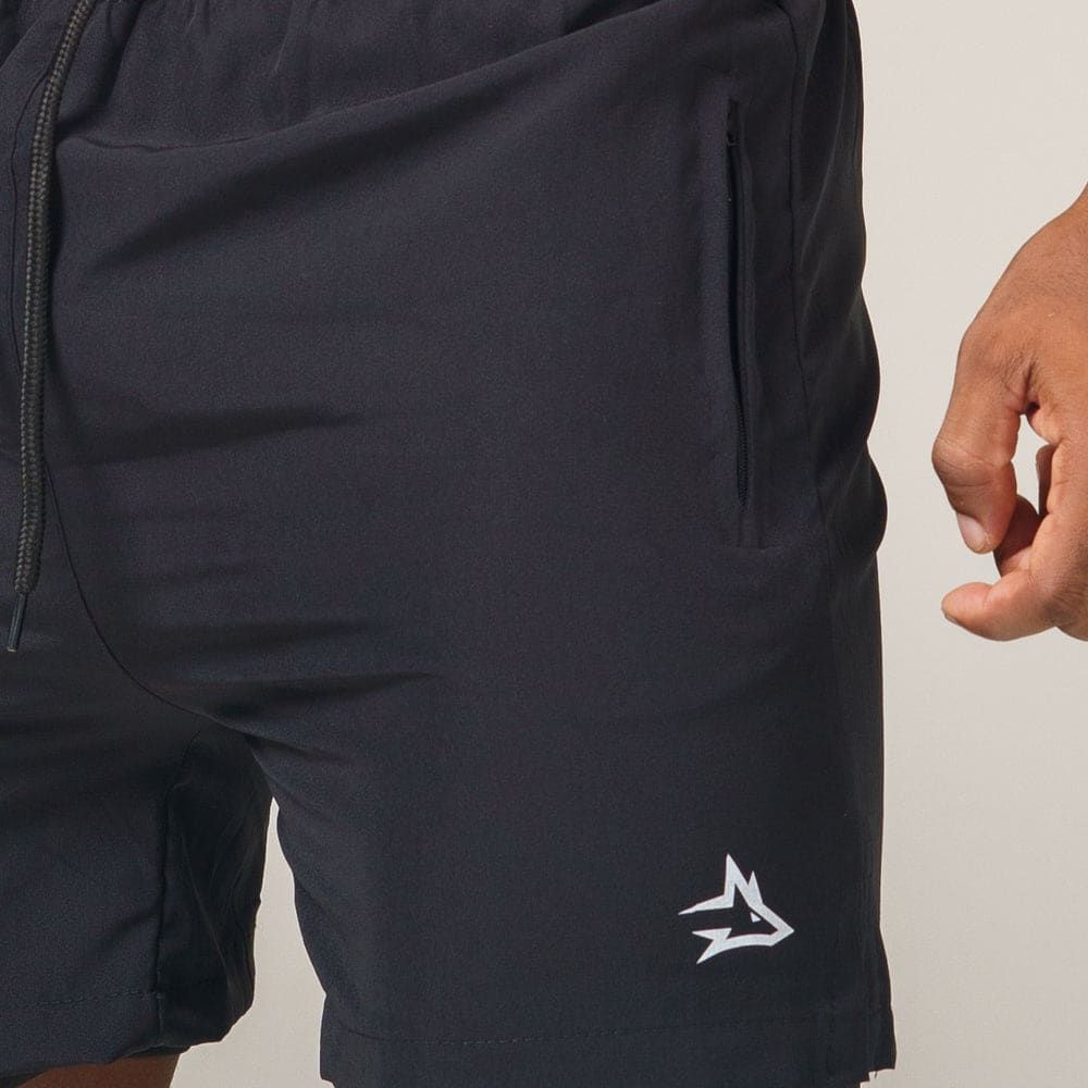 Short de Compressão Dry Fit Preto Bolso Ziper - Lupus — imagem 3