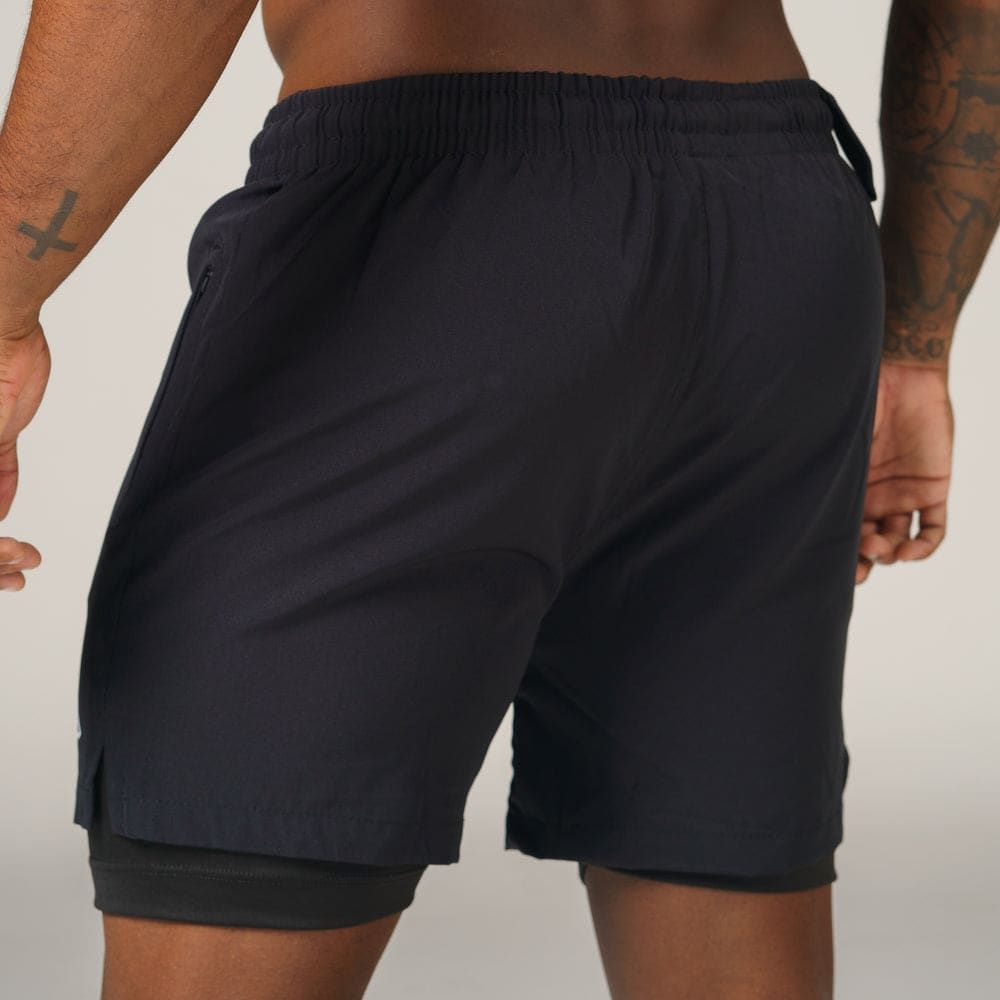 Short de Compressão Dry Fit Preto Bolso Ziper - Lupus — imagem 4